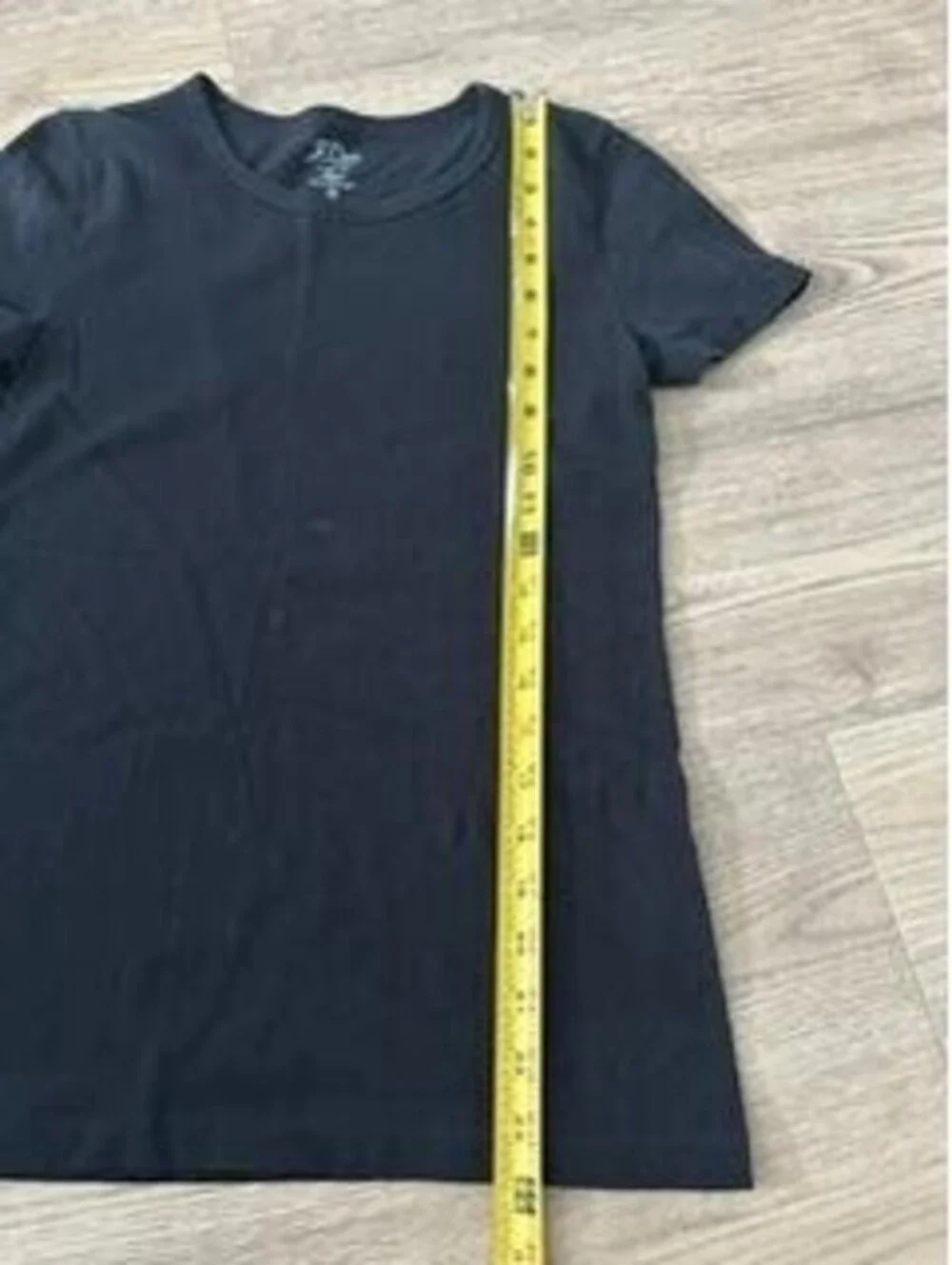 J.Crew Slim Tee Black Cotton T-Shirt Womens XS Short Sleeve Crew Neck